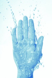 water hand